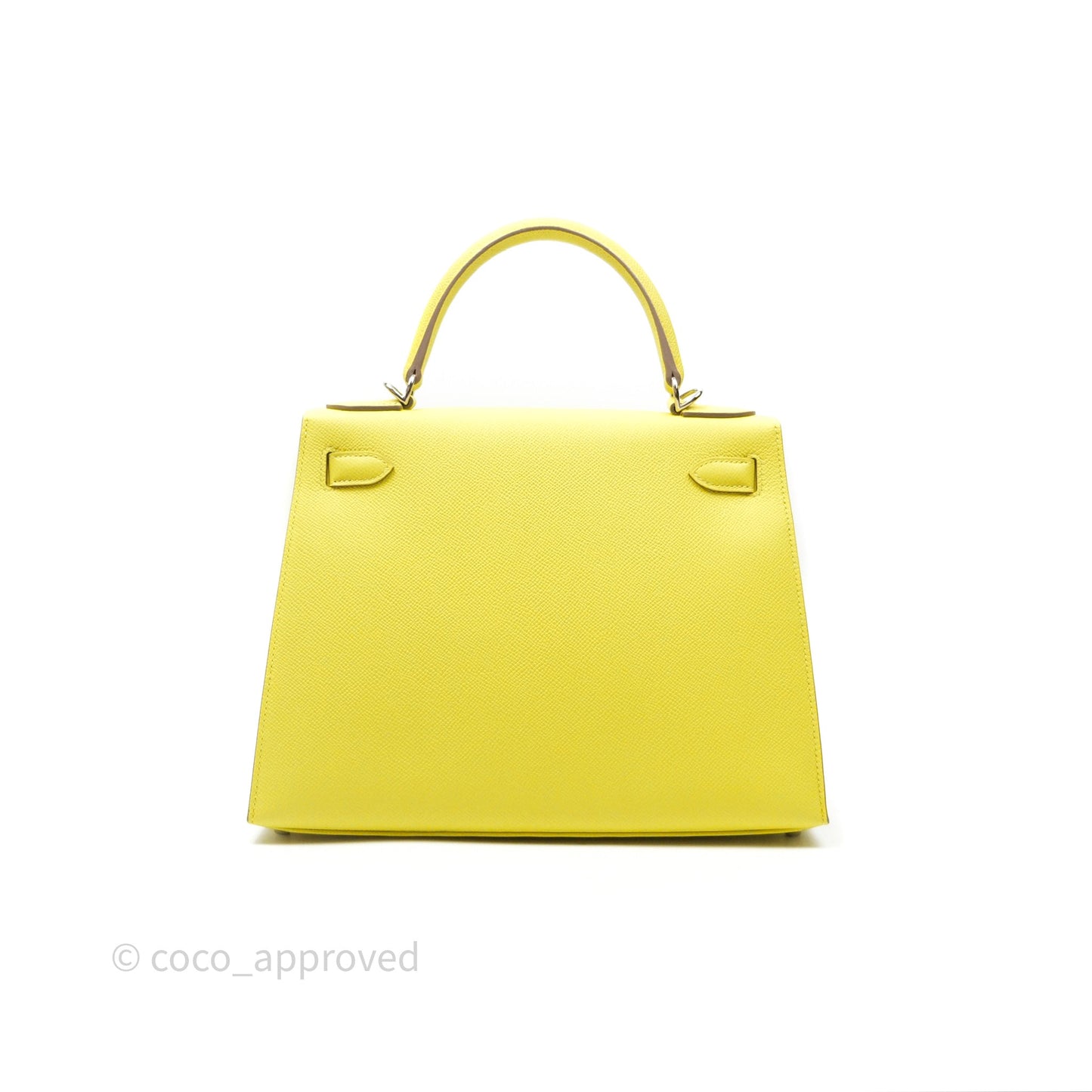 Hermès Kelly 28 Lime 9R Epsom Palladium Hardware