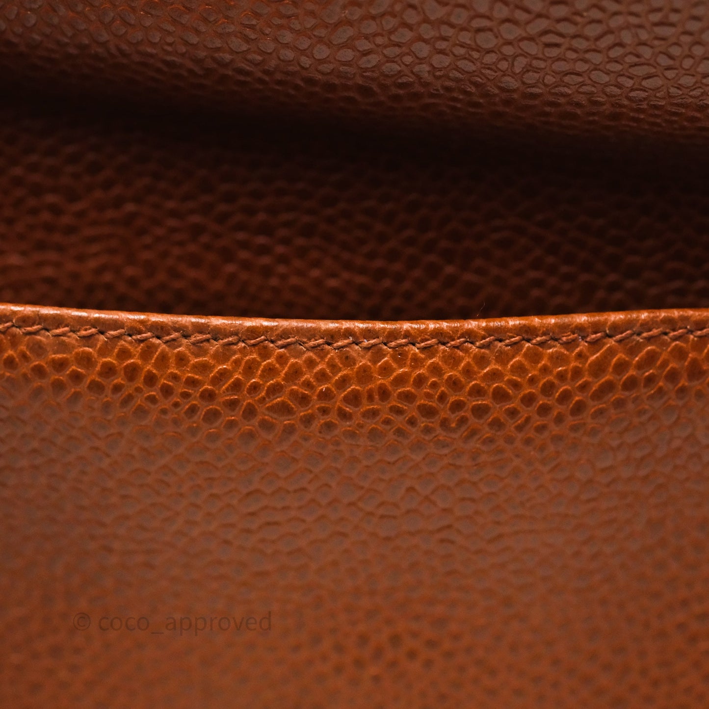 Chanel Vintage Tote Caramel Caviar 24K Gold Hardware
