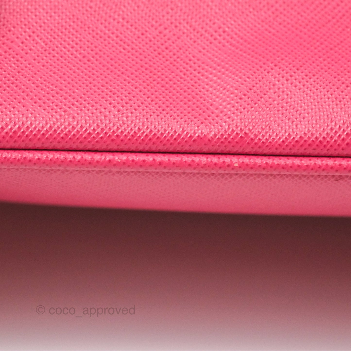 Prada Mini Galleria Bag Saffiano Lux Peonia