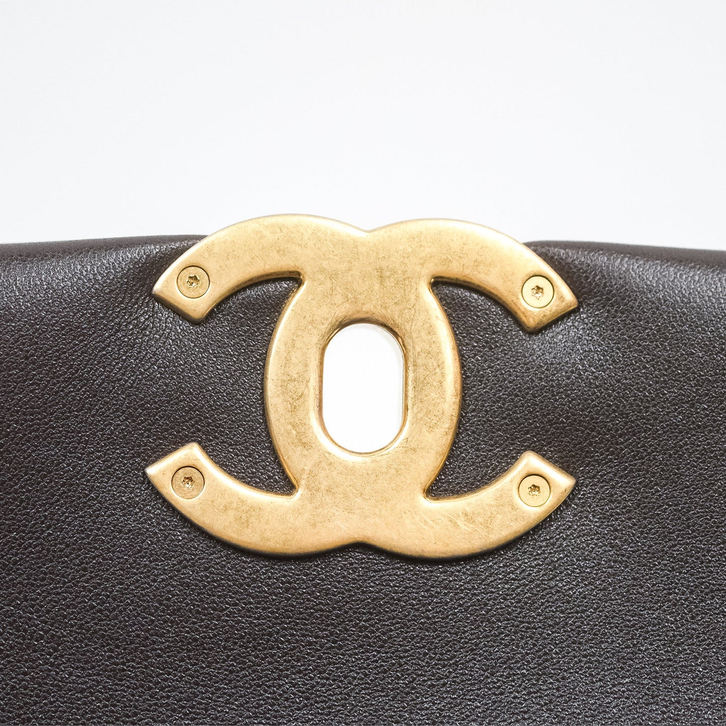 Chanel 19 Small Dark Brown Mixed Hardware