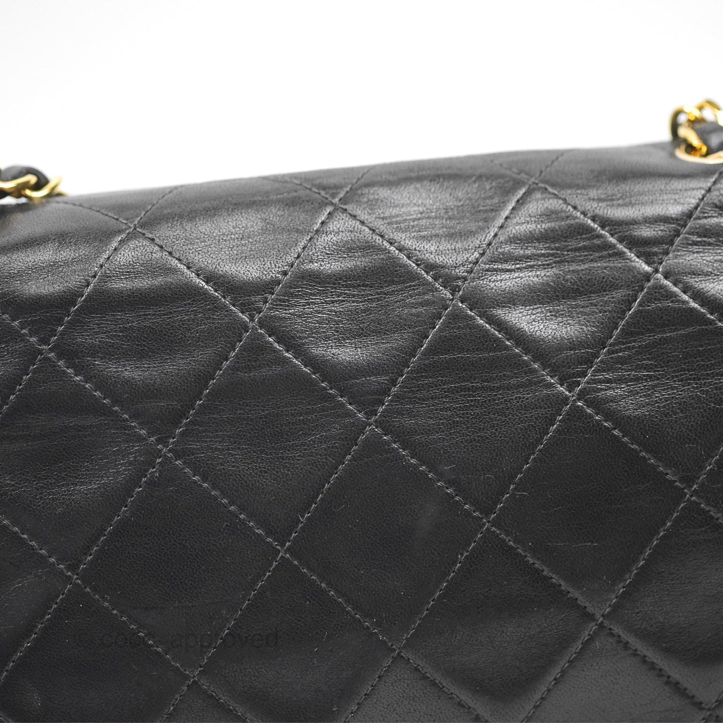 Chanel Vintage Medium Classic Diana Flap Bag Black Lambskin 24K Gold Hardware