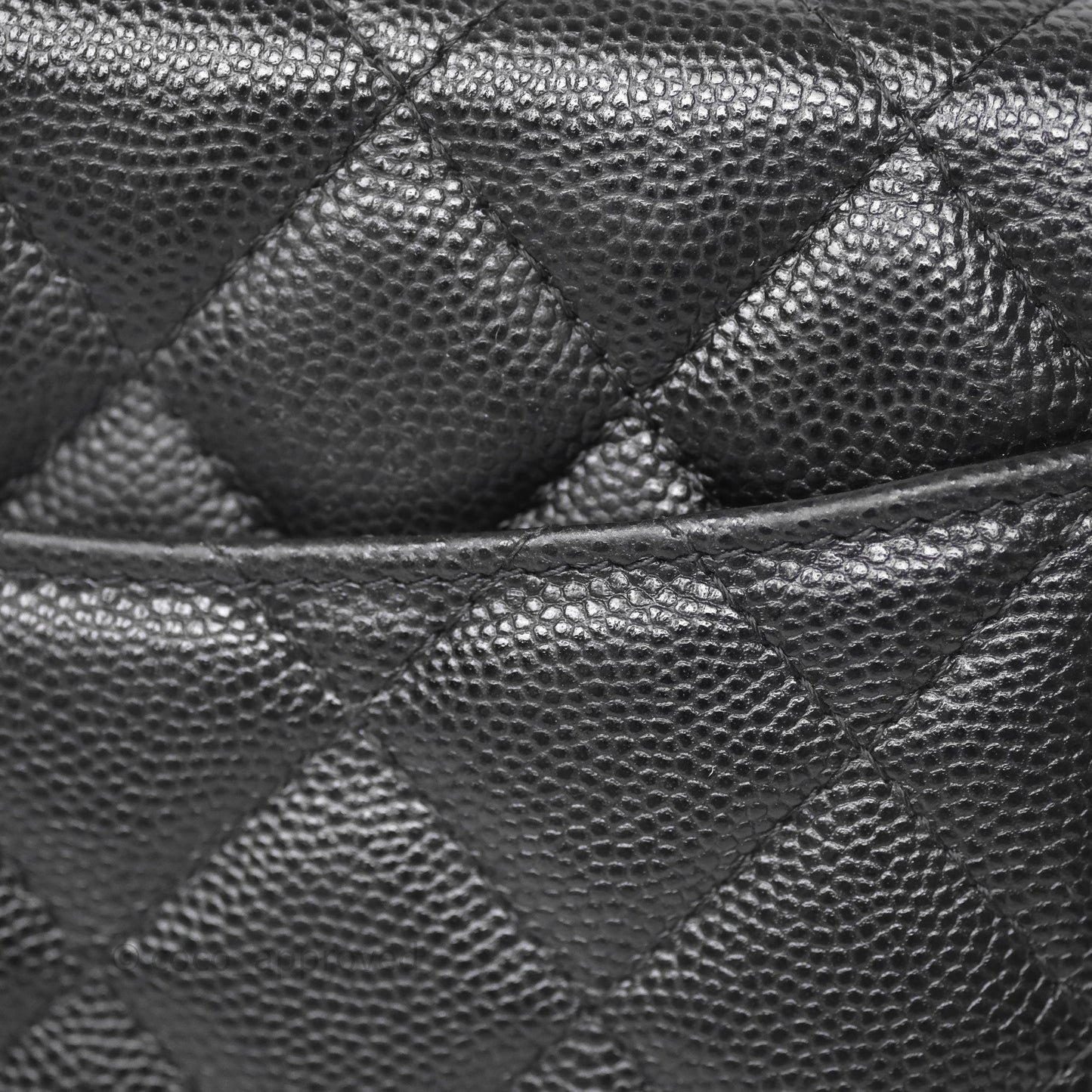 Chanel Quilted WOC with Charms Black Caviar Gold Hardware