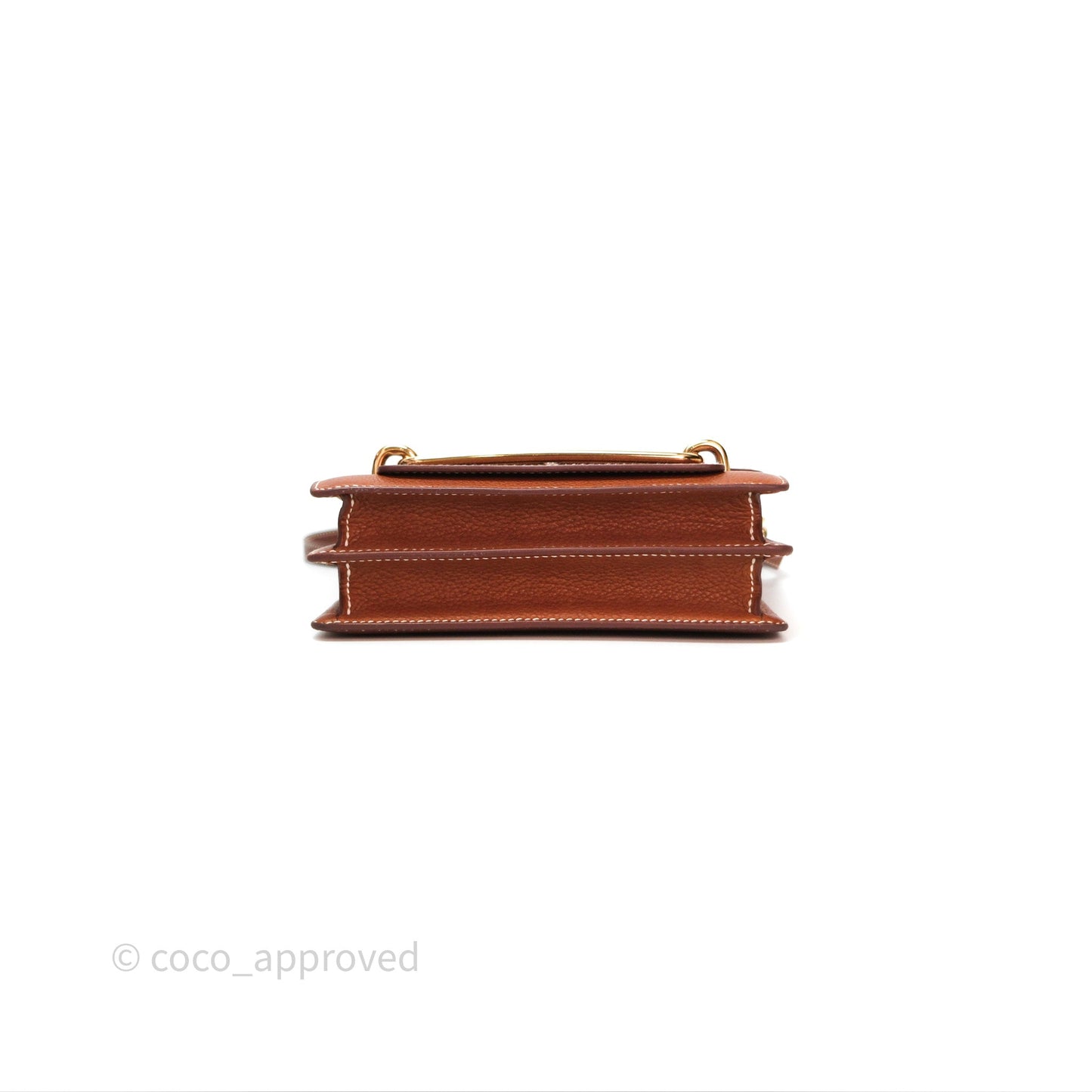 Hermès Roulis Mini Fauve 34 Barenia Gold Hardware