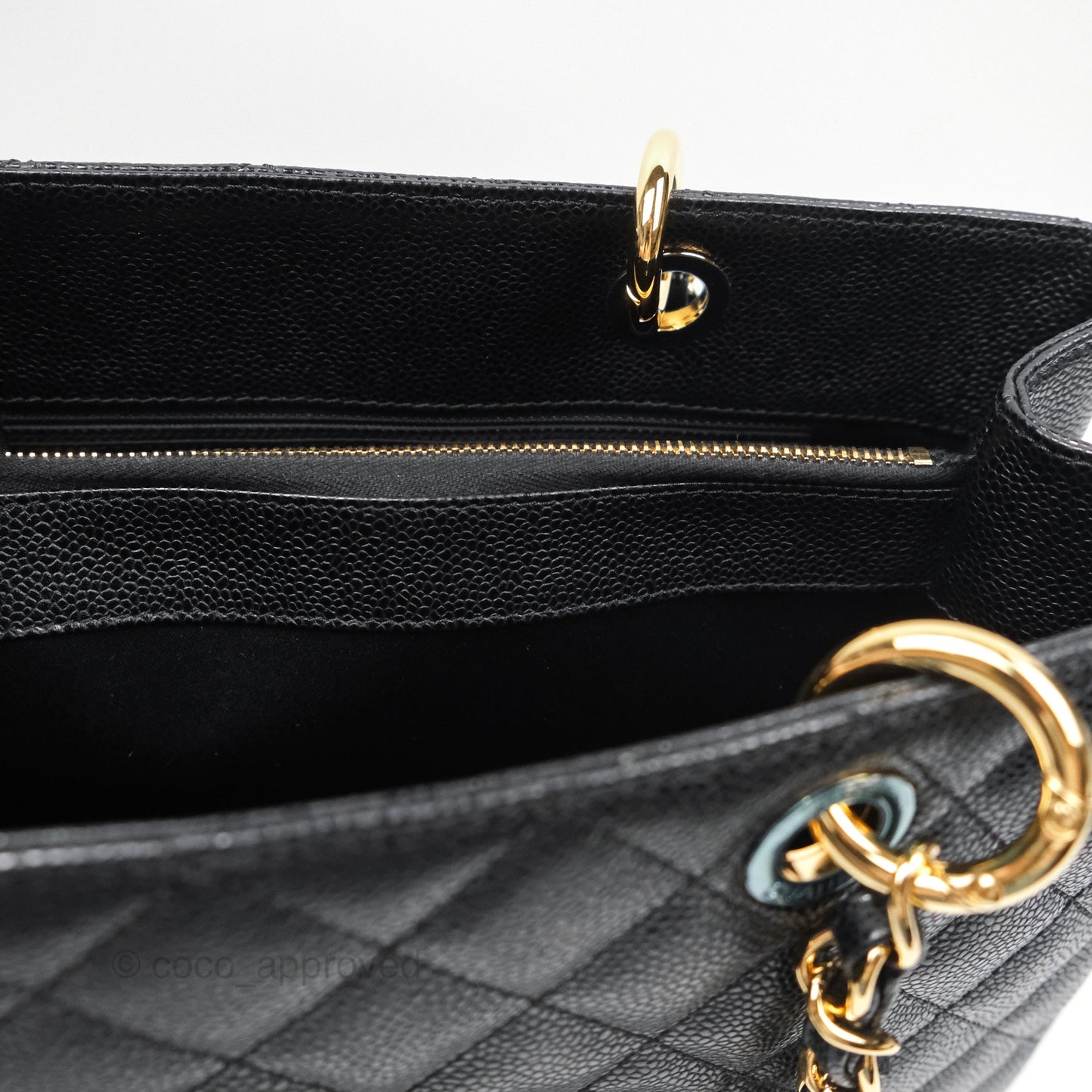 Chanel GST Black Caviar Gold Hardware
