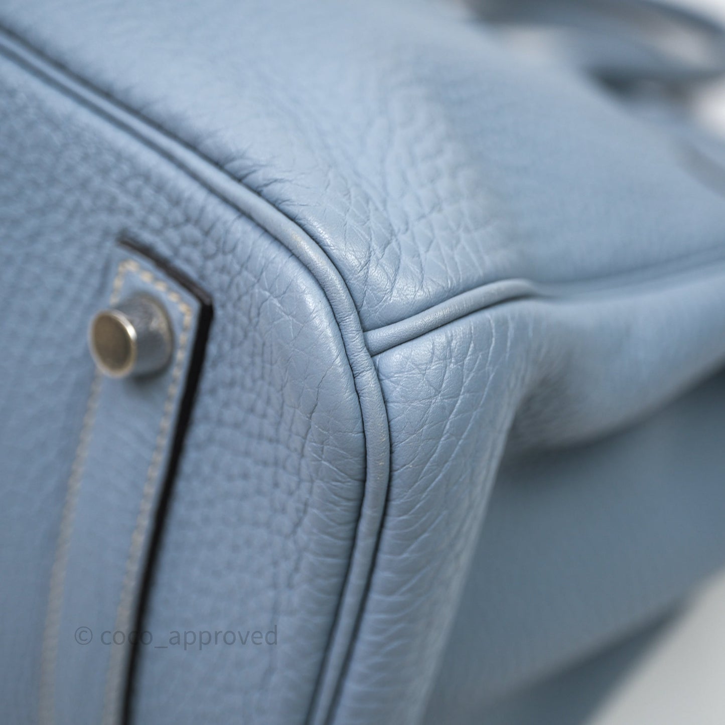 Hermès Birkin 35 Blue Ciel Togo Palladium Hardware