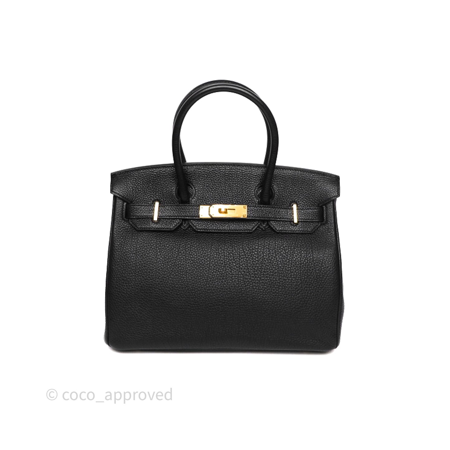 Hermès Birkin 30 Black Noir 89 Togo Gold Hardware