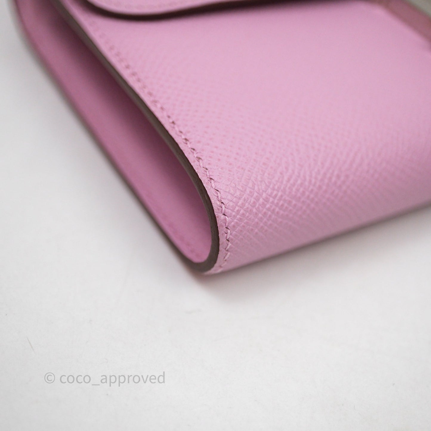 Hermès Constance To Go Wallet Mauve Sylvestre X9 Epsom Palladium hardware