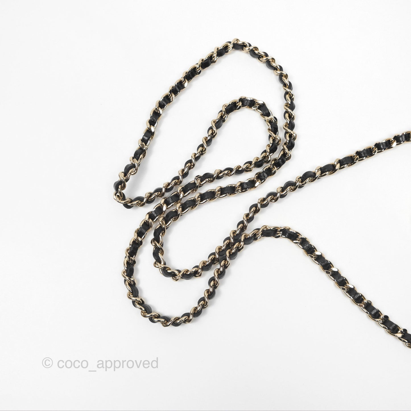 Chanel Mini Handle Clutch with Chain Black Shiny Lambskin Gold Hardware