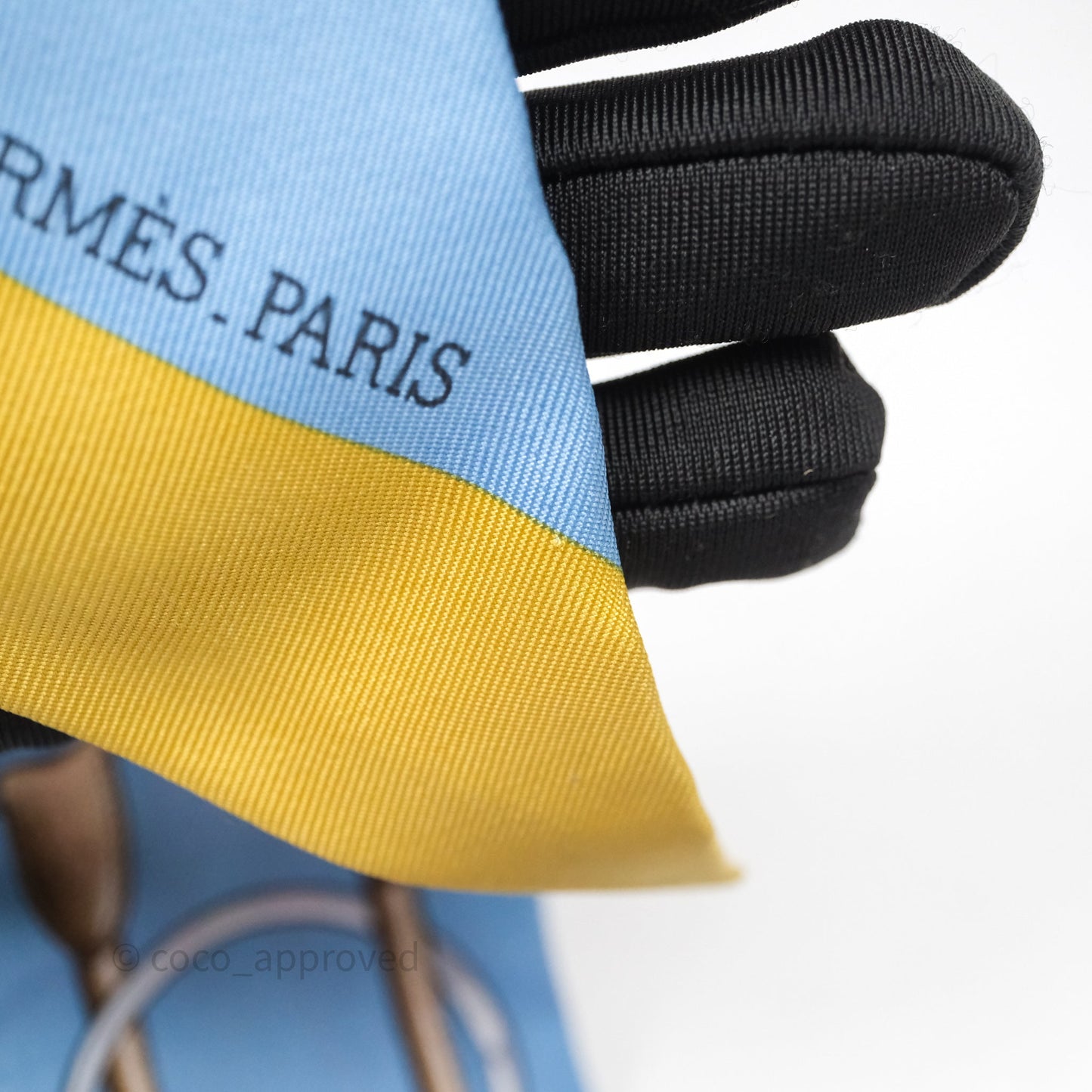 Hermès Twilly Soie Jumping AL/ Bleu Glacier