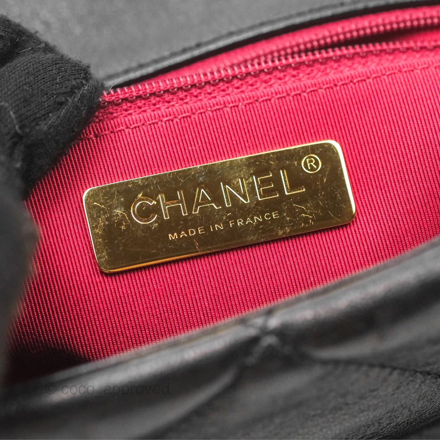 Chanel 19 Medium Black Goatskin Mixed Hardware