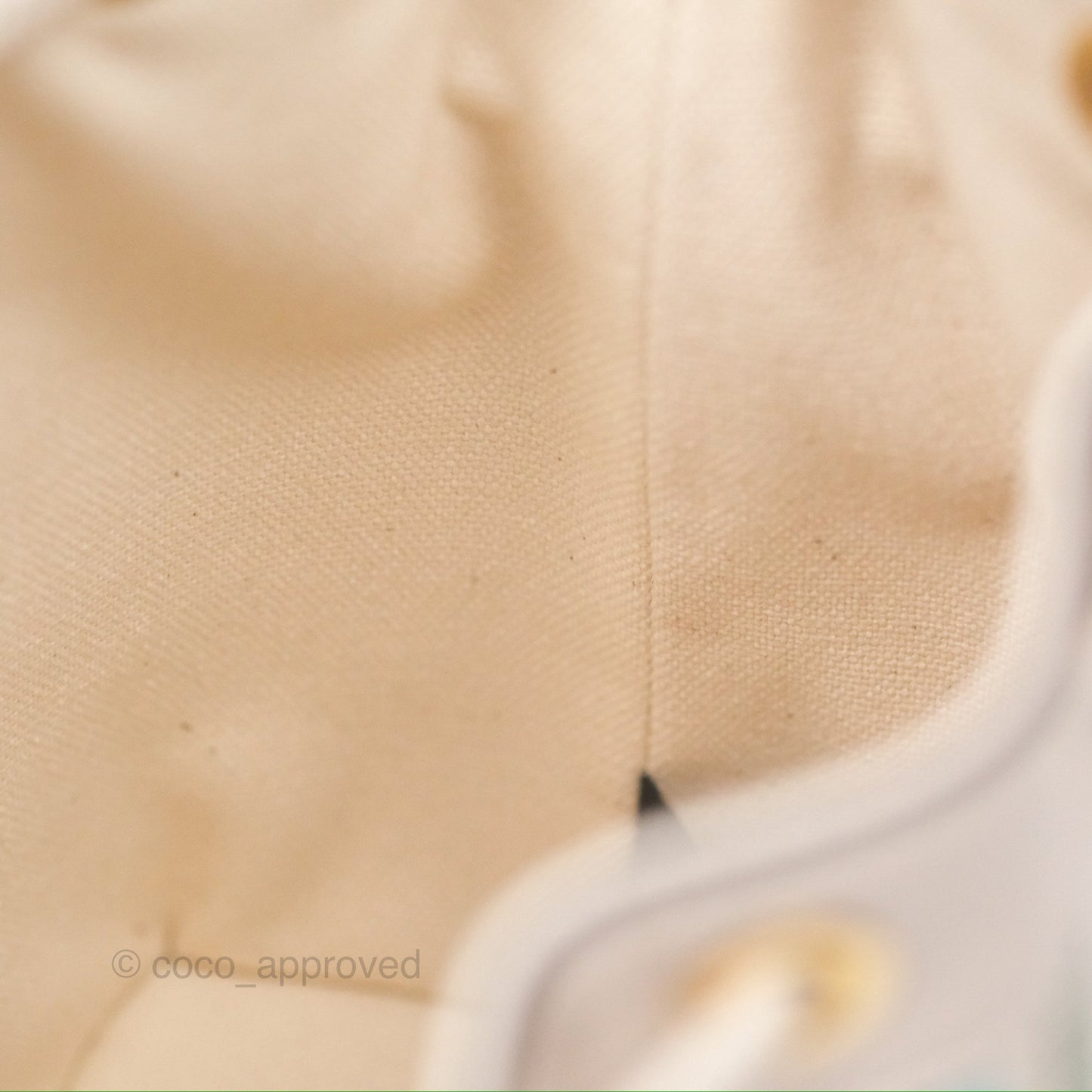 Fendi Mini Mon Tresor Bucket Bag In FF Canvas Grezzo Multicolor Latte Gold Hardware