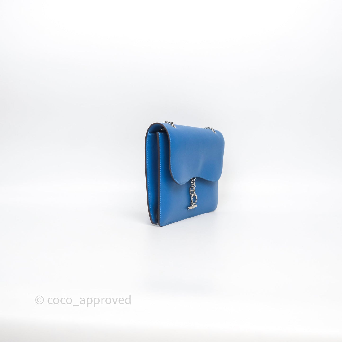 Hermès Catenina Bleu de Galice S7 Swift Palladium Hardware