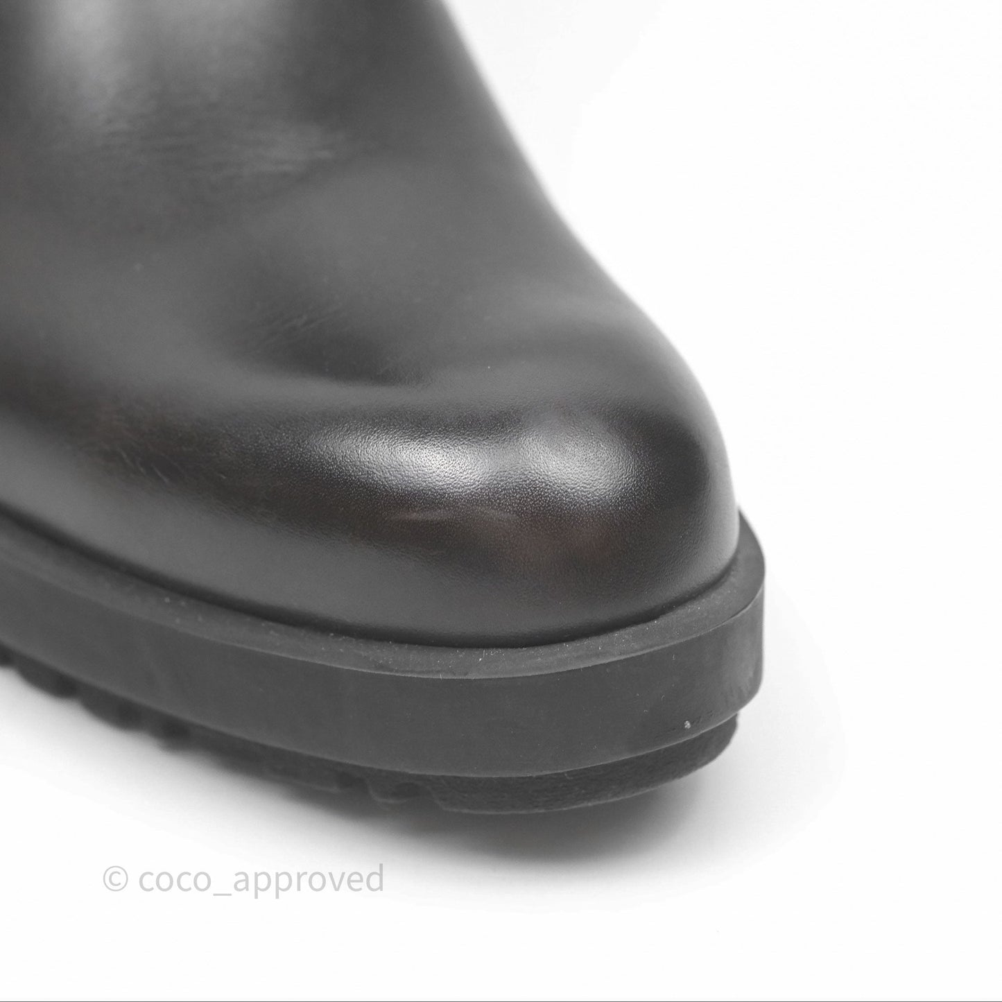Hermès Kross Training Boots Moka Brown Calfskin Size 35