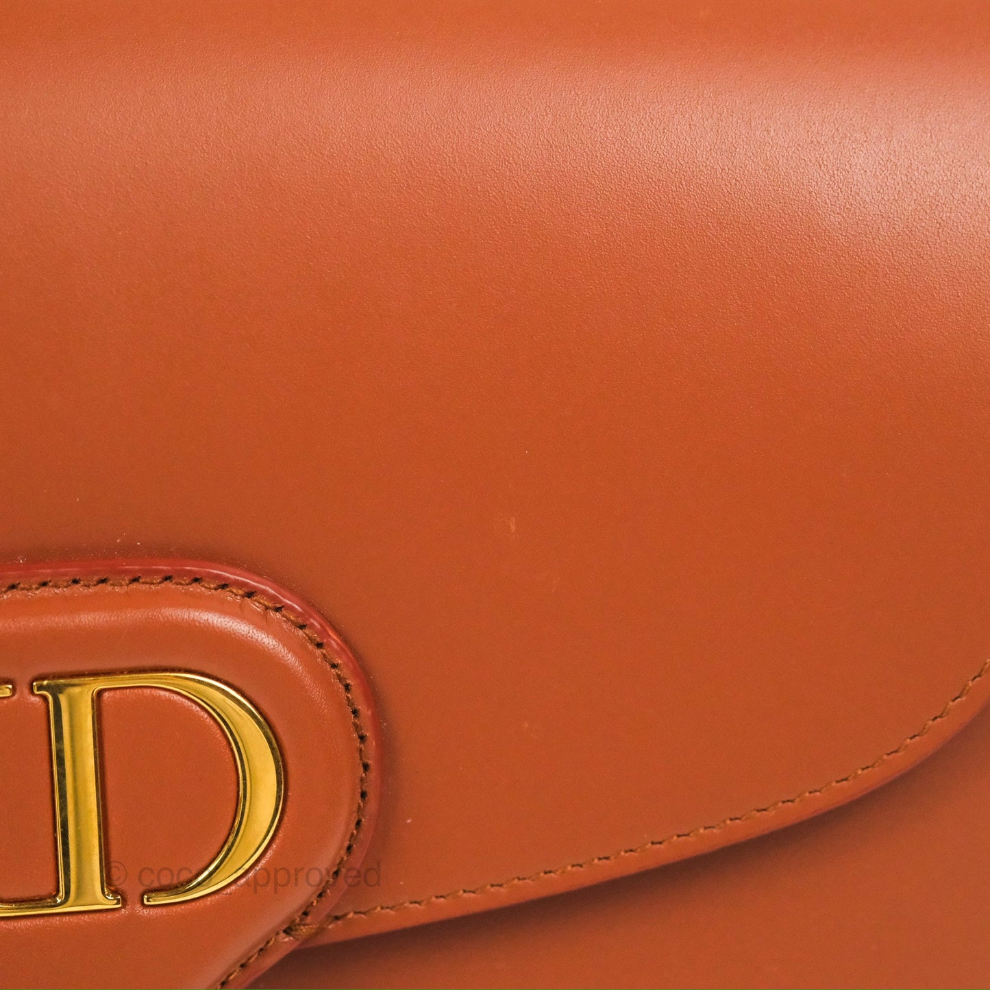 Christian Dior Medium Bobby Flap Camel Box Calfskin