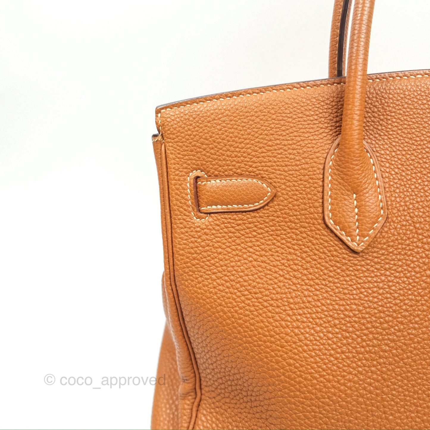 Hermès Birkin 30 Retourne Gold Clemence Palladium Hardware