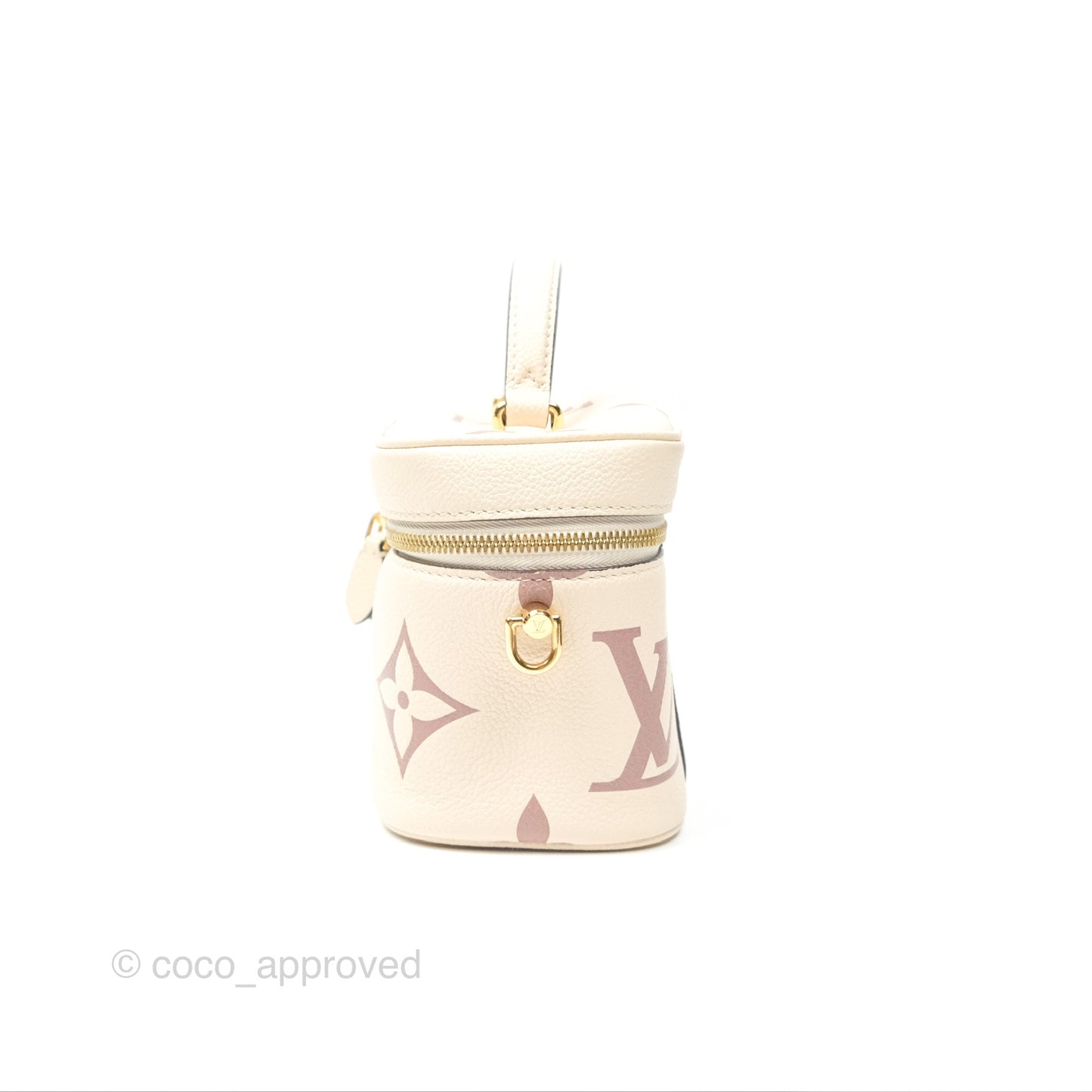 Louis Vuitton Vanity PM Empreinte Monogram Giant Creme/Bois de Rose