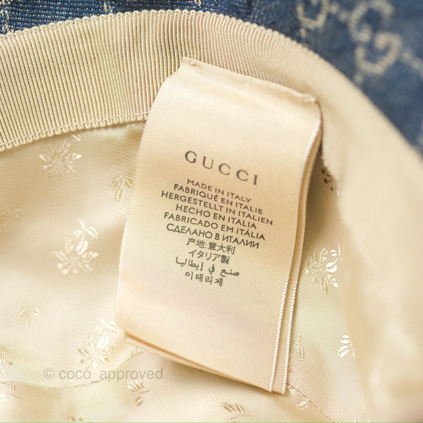 Gucci GG Supreme Denim Bucket Hat