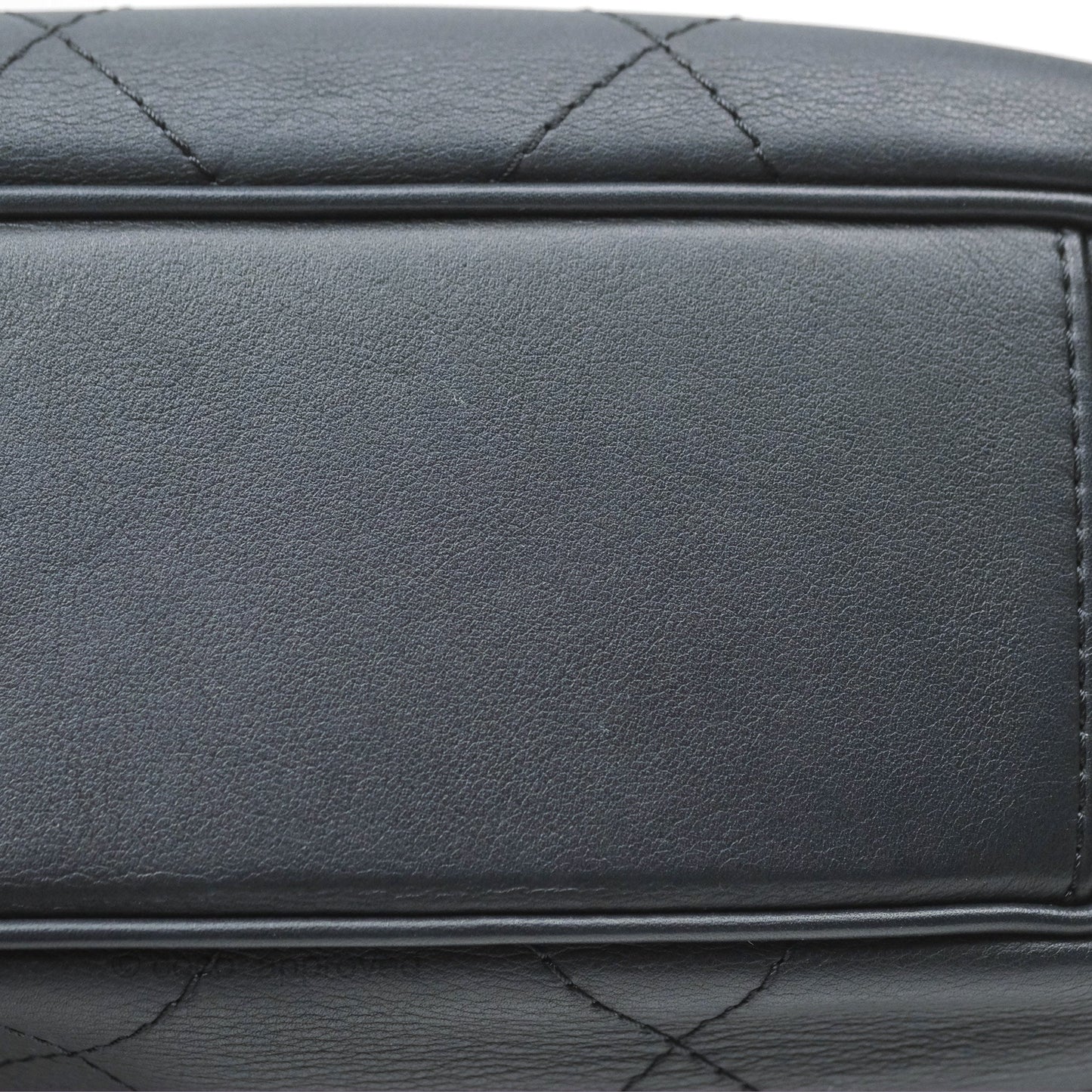 Chanel Large Hobo Tote Lambskin Black Aged Gold Hardware