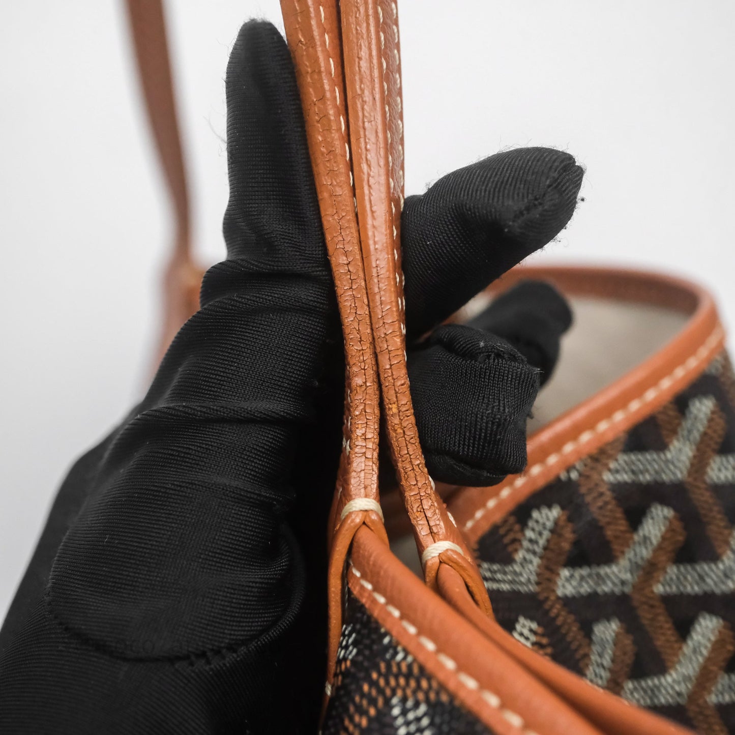 Goyard Saint Louis Tote Bag GM Black/Tan