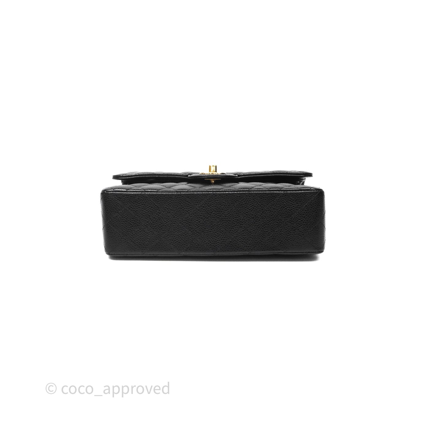 Chanel Small Classic Quilted Flap Black Caviar Gold Hardware