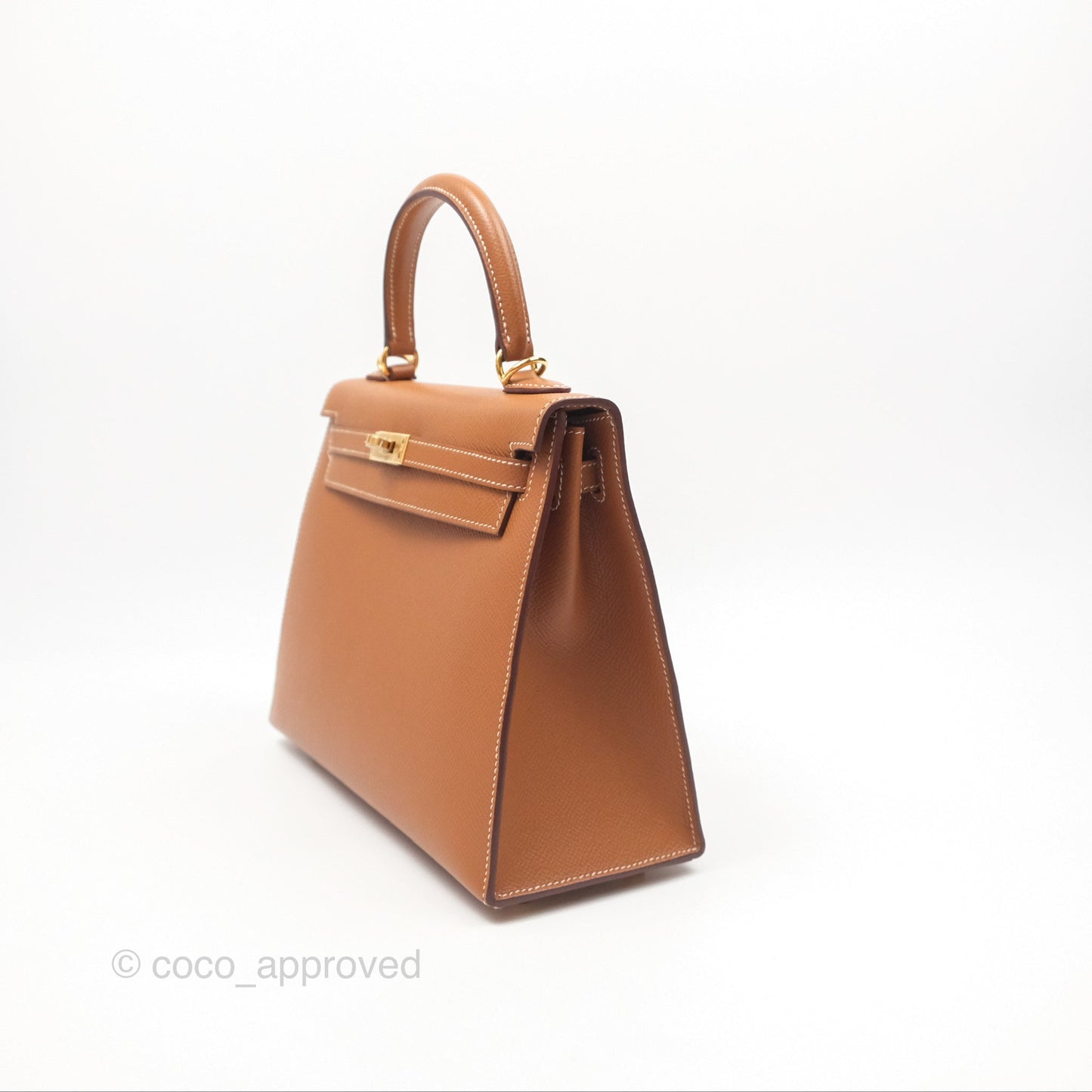 Hermès Kelly 25 Sellier Gold 37 Epsom Gold Hardware