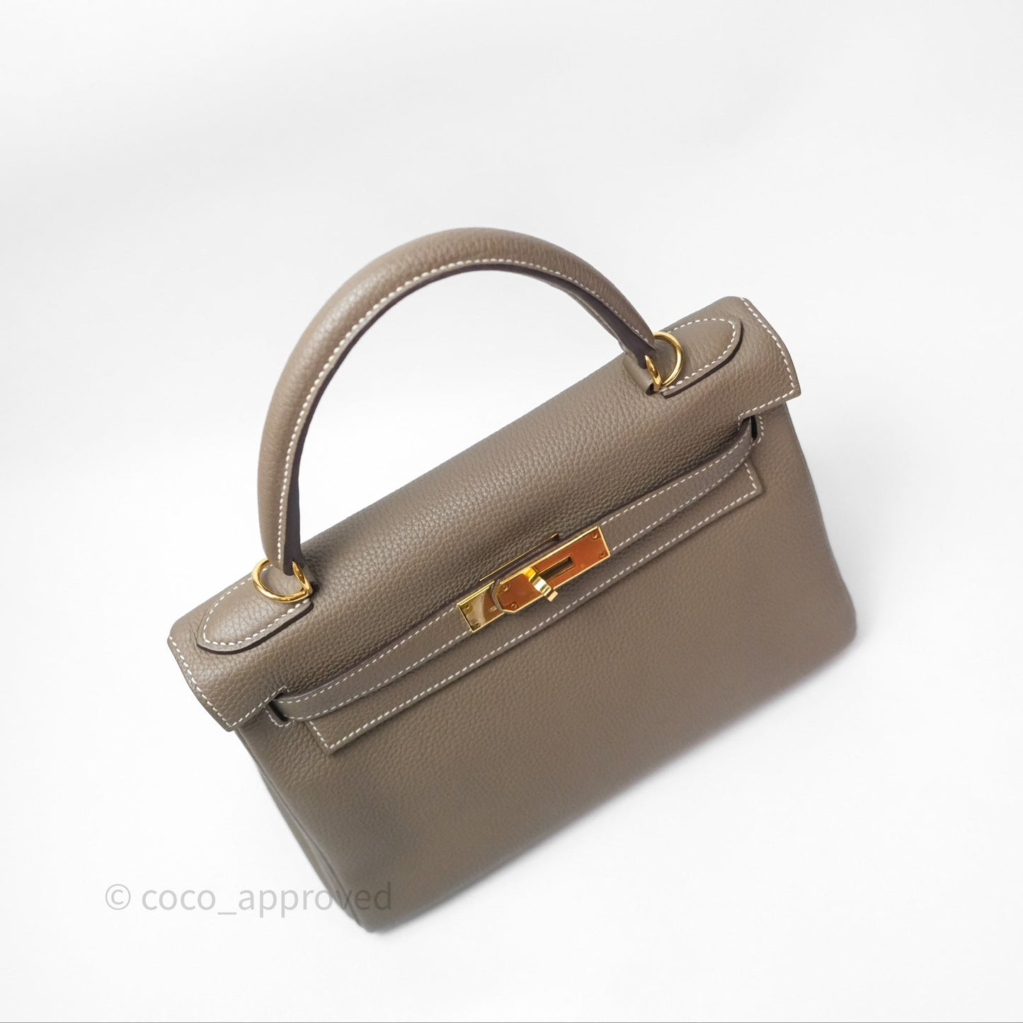 Hermès Kelly II 28 Retourne Etoupe 18 Togo Gold Hardware