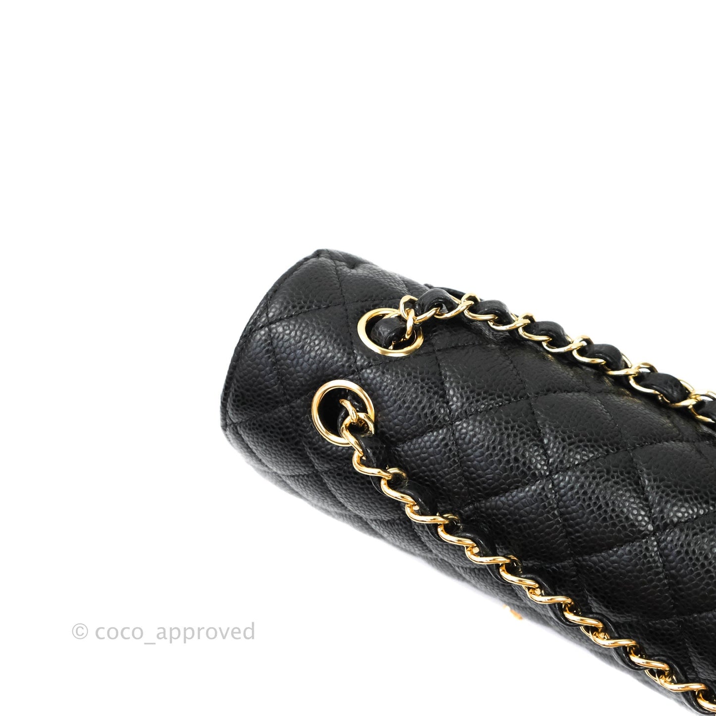 Chanel Classic Small S/M Flap Black Caviar Gold Hardware
