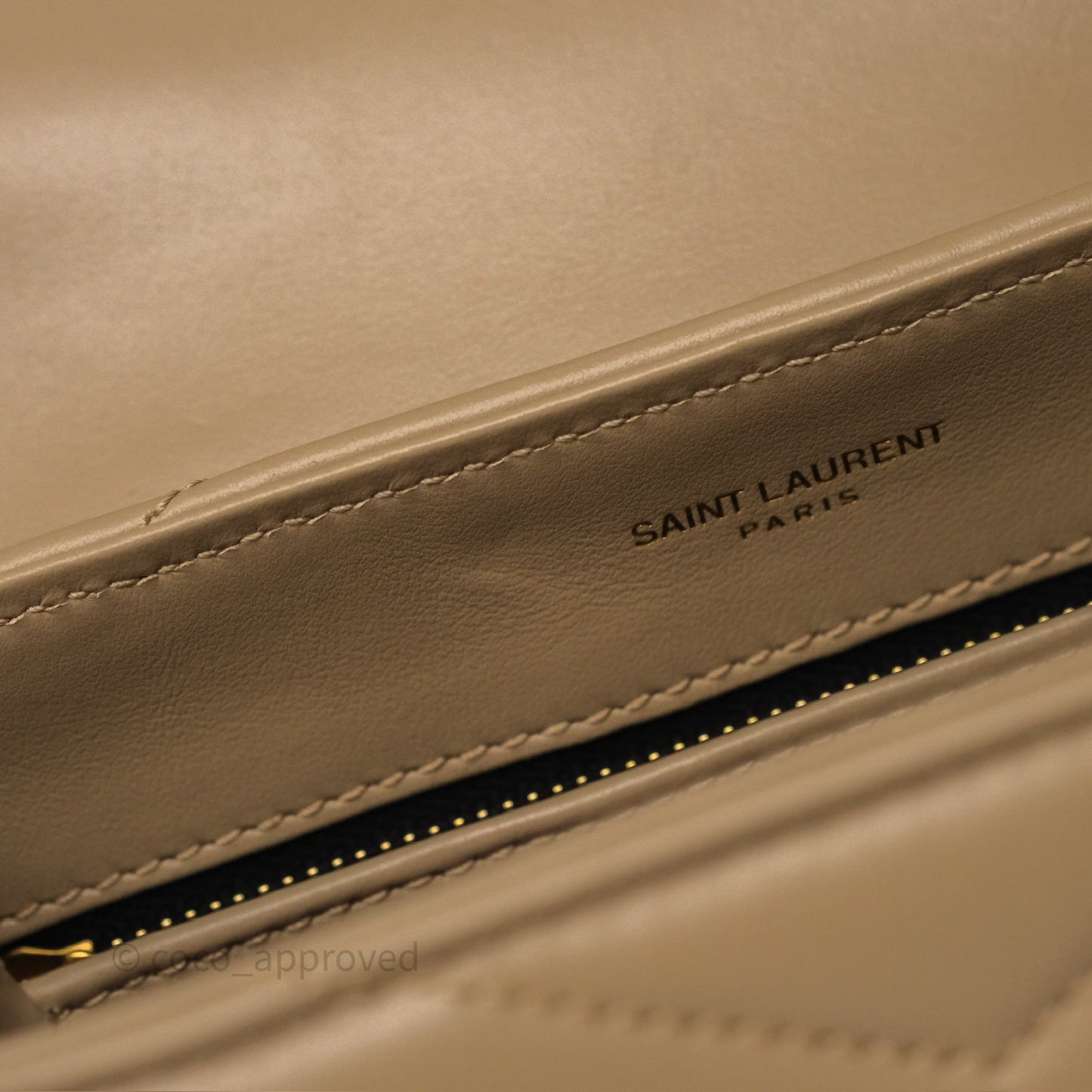Saint Laurent Loulou Toy Shoulder Bag Beige