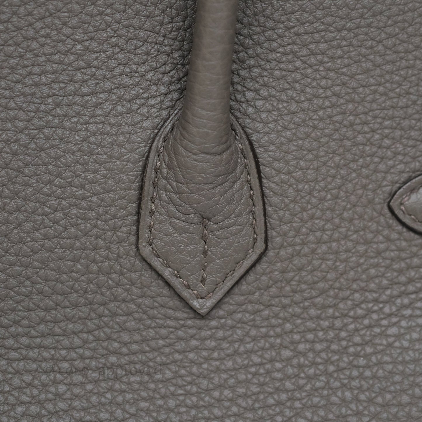 Hermès Birkin 25 Retourne Gris Etain 8F Togo Palladium Hardware