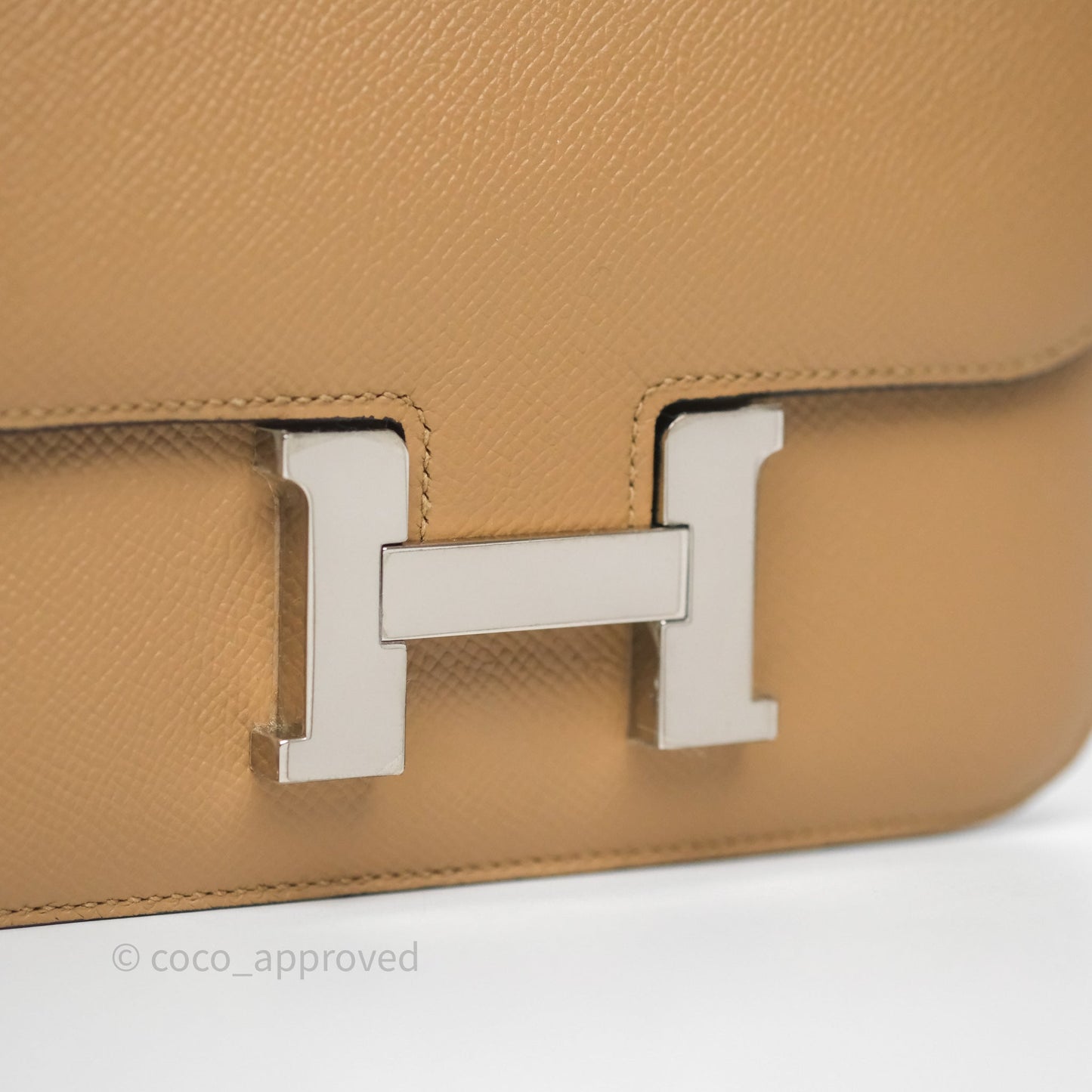 Hermès Constance Mini 18cm Chai 0M Epsom Palladium Hardware