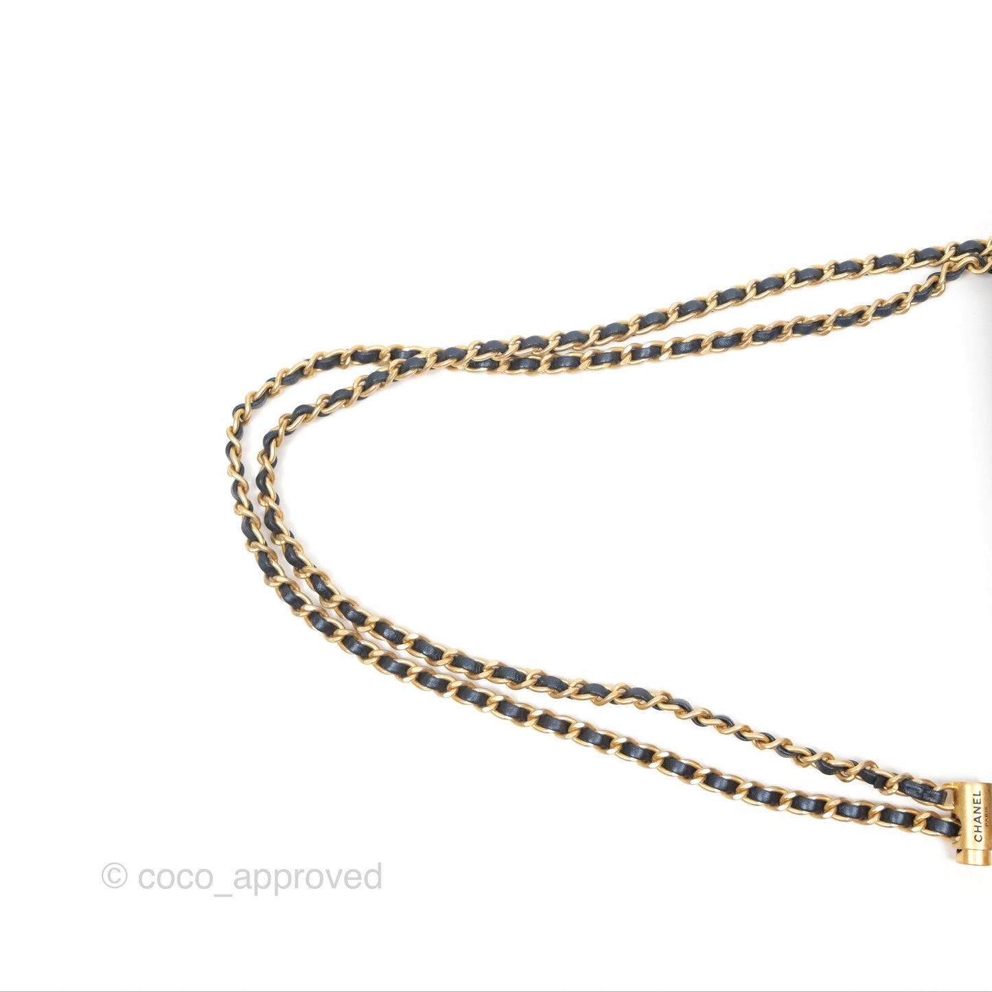 Chanel Quilted My Perfect Mini Iridescent Navy Caviar Aged Gold Hardware 21K