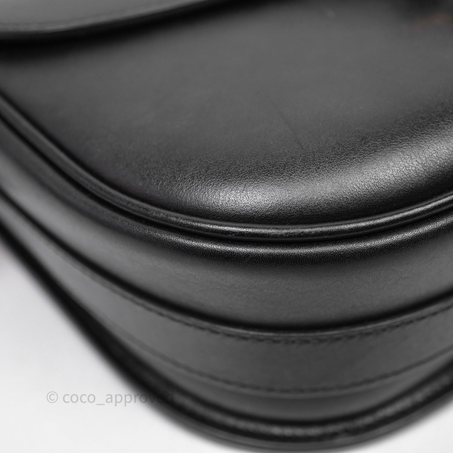 Christian Dior Medium Bobby Flap Black Box Calfskin