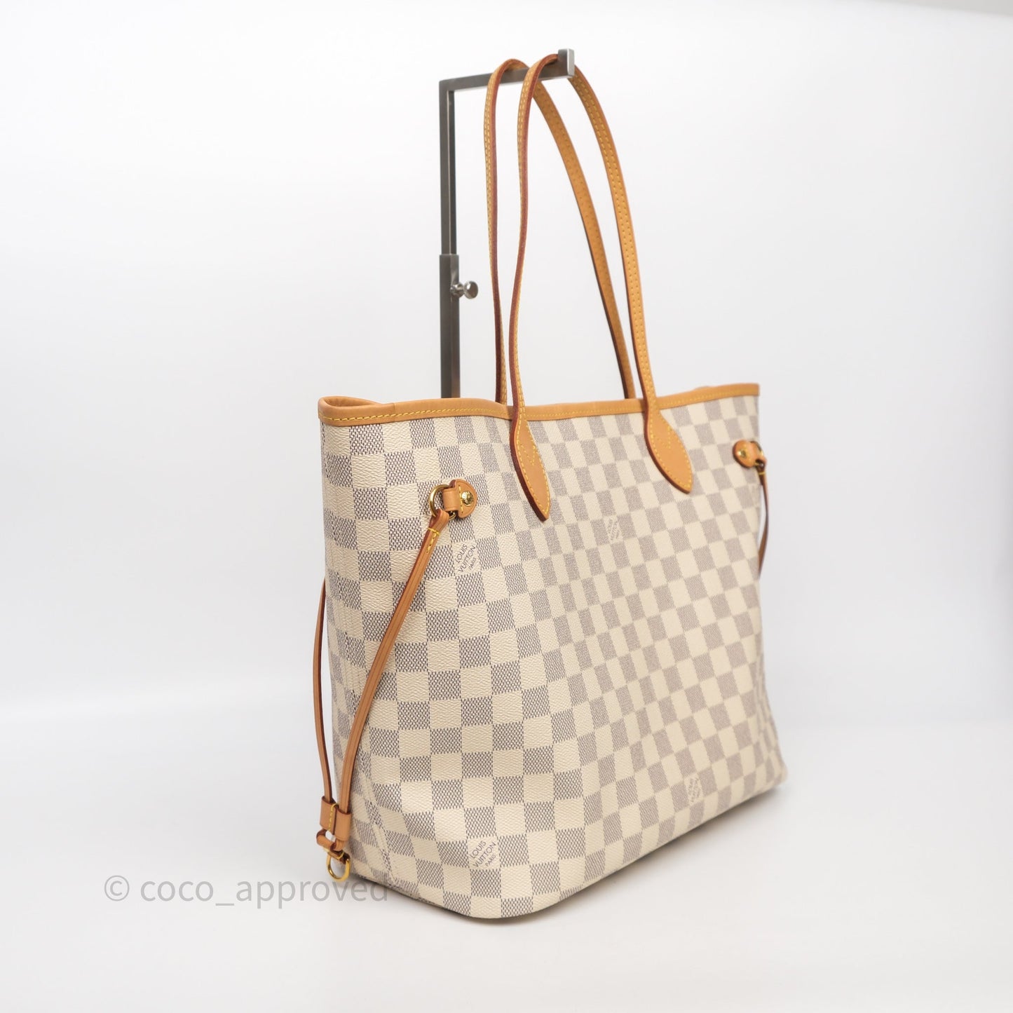 Louis Vuitton Neverfull MM Damier Azur Canvas Tote Bag