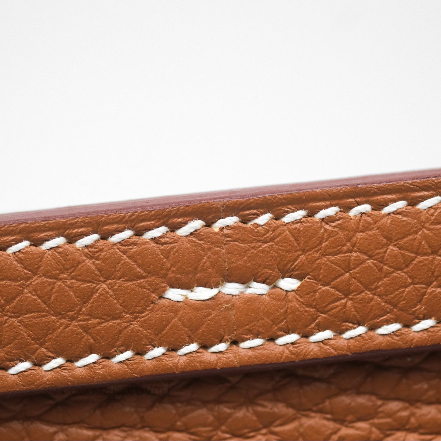 Hermès Halzan 25 Gold Clemence Gold Hardware
