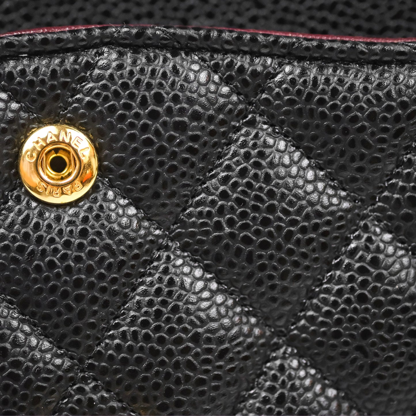 Chanel Classic M/L Medium Flap Quilted Black Caviar Gold Hardware