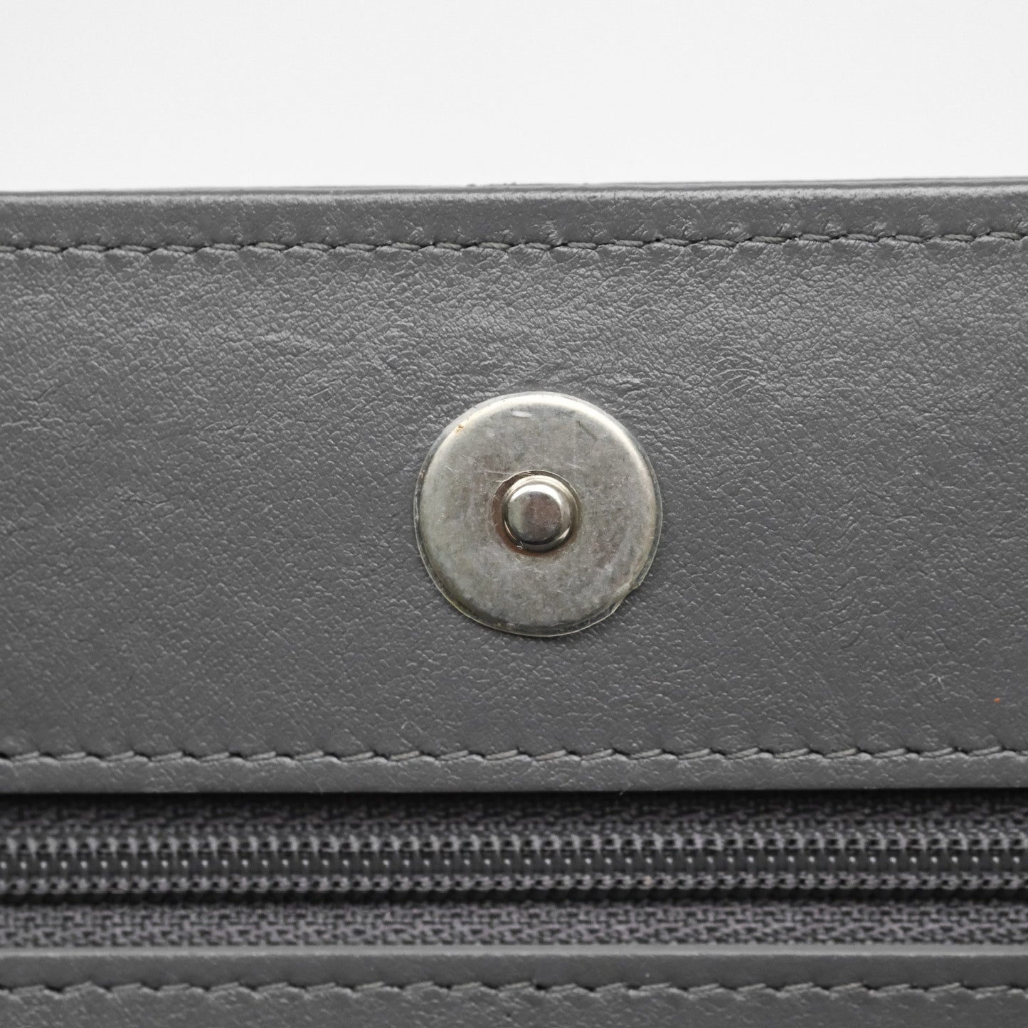 Chanel 19 Wallet on Chain WOC Grey Lambskin Mixed Hardware
