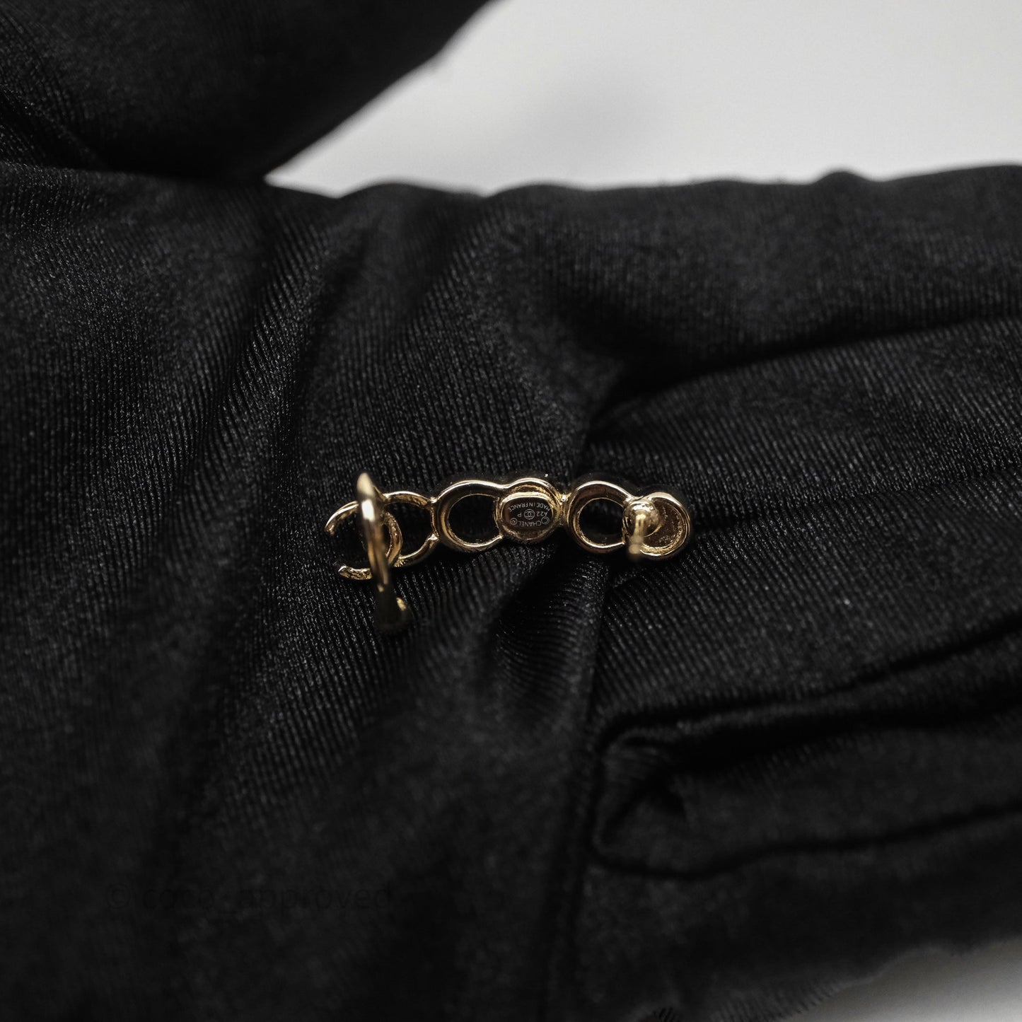 Chanel CC Coco Crystal Earrings Ear Cuff Gold Tone 22P