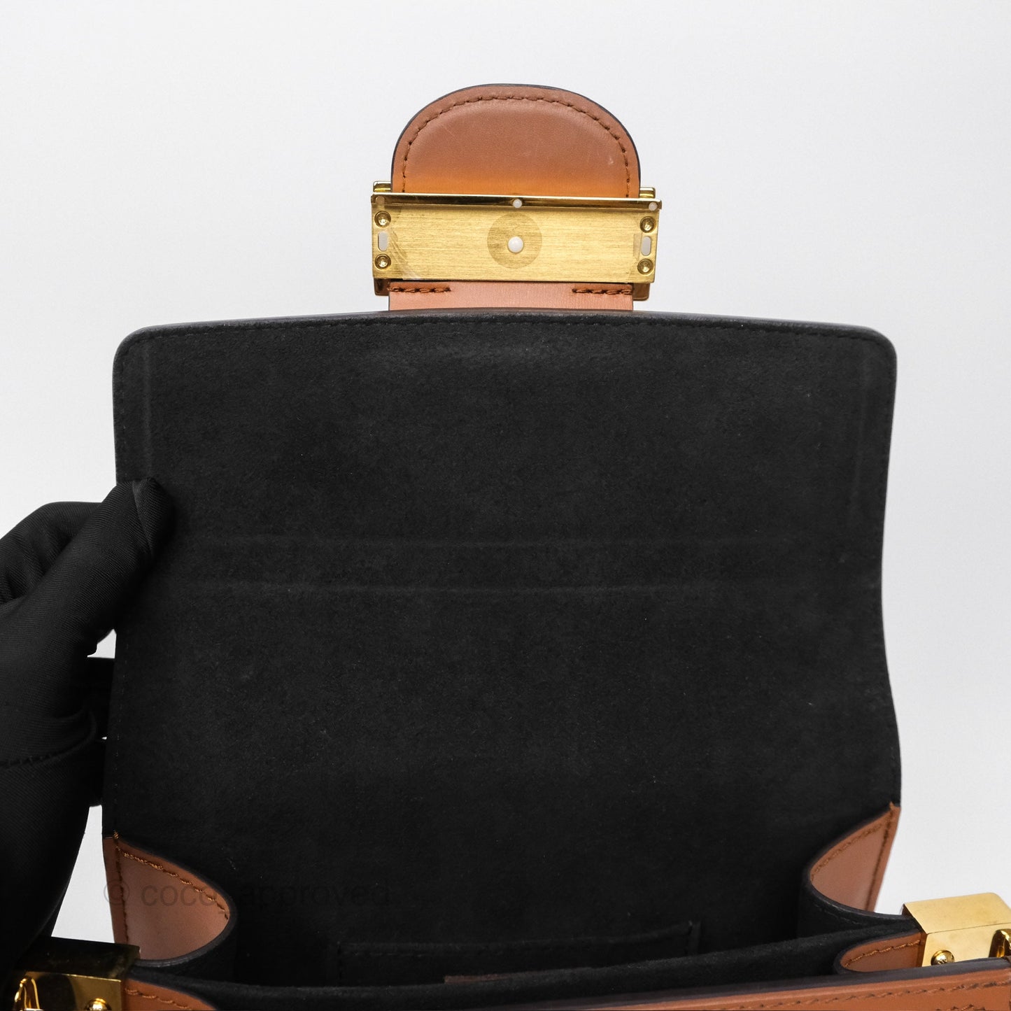 Louis Vuitton Mini Dauphine Monogram Tan Calfskin