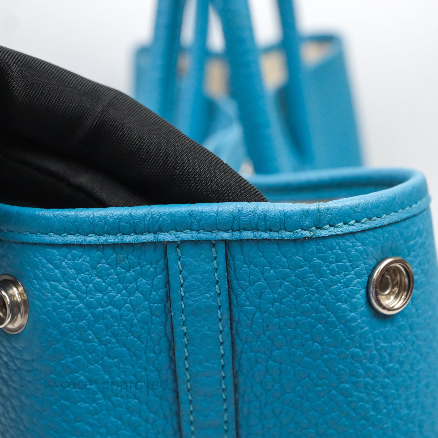Hermès Garden Party 36 Celeste 7N Palladium Hardware