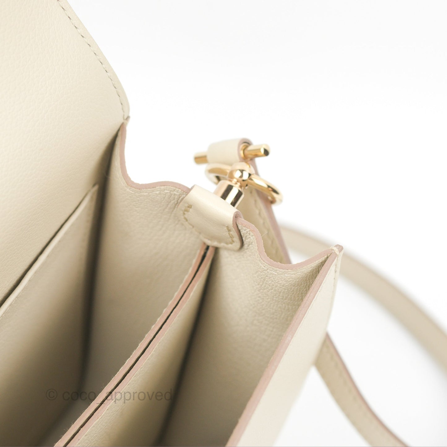 Hermès Roulis Mini 18 Beton Evercolor Permabrass Hardware
