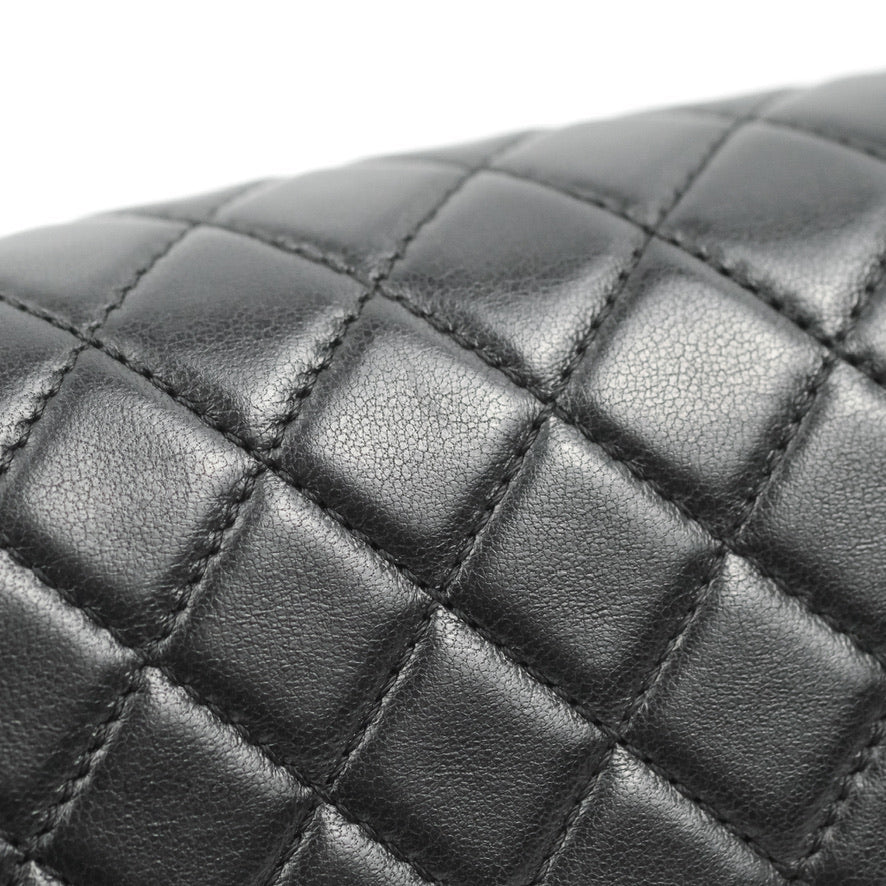 Chanel Small Boy Black Lambskin Aged Gold Hardware