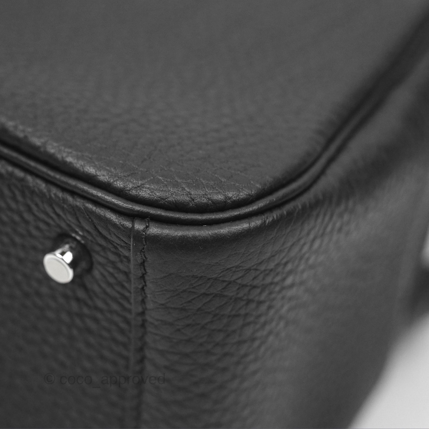 Hermès Mini Lindy 20 Noir 89 Clemence Palladium Hardware