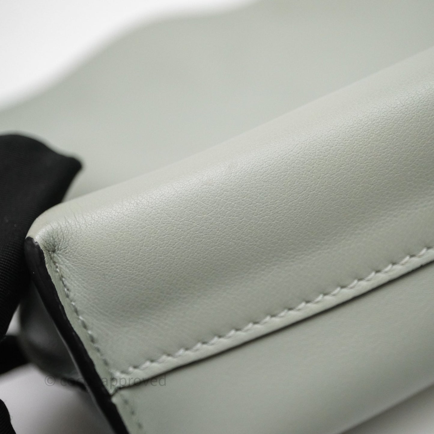 Loewe Flamenco Mini Clutch Bag Calfskin Green