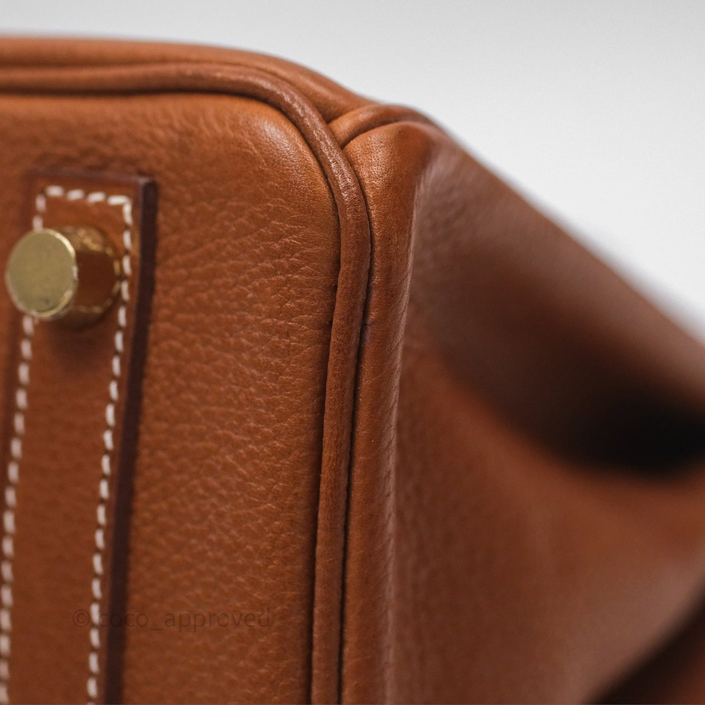Hermès Birkin 25 Retourne Fauve 34 Barenia Gold Hardware