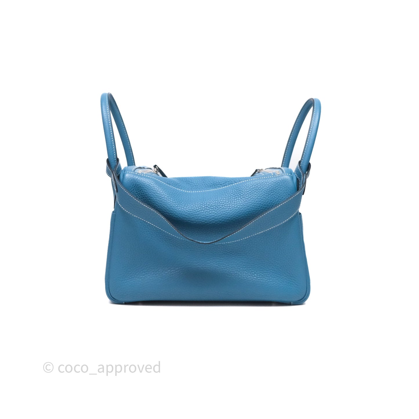 Hermès Lindy 30 Bleu Jean 75 Clemence Palladium Hardware