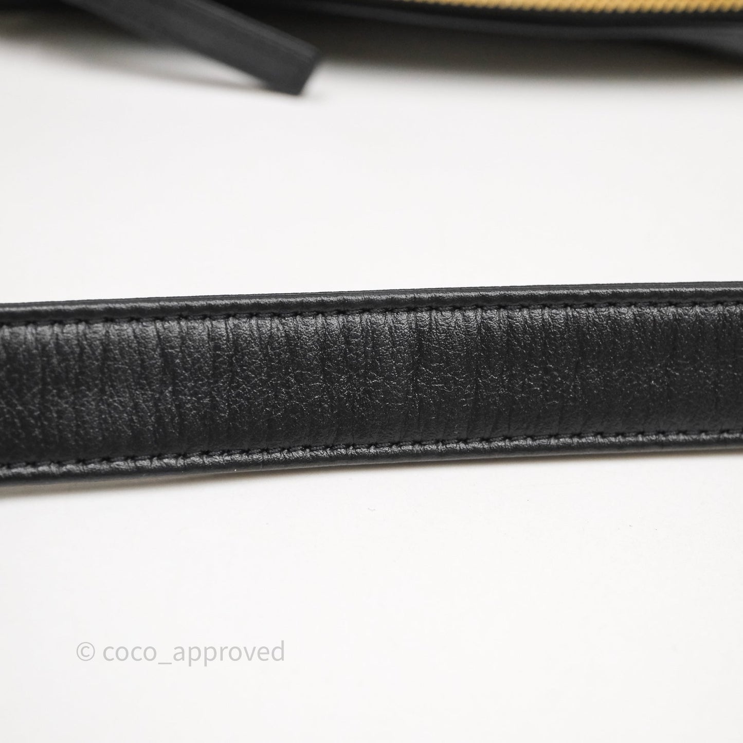 Chanel Small Camera Case Quilted Black Calfskin Aged Gold Hardware 22C