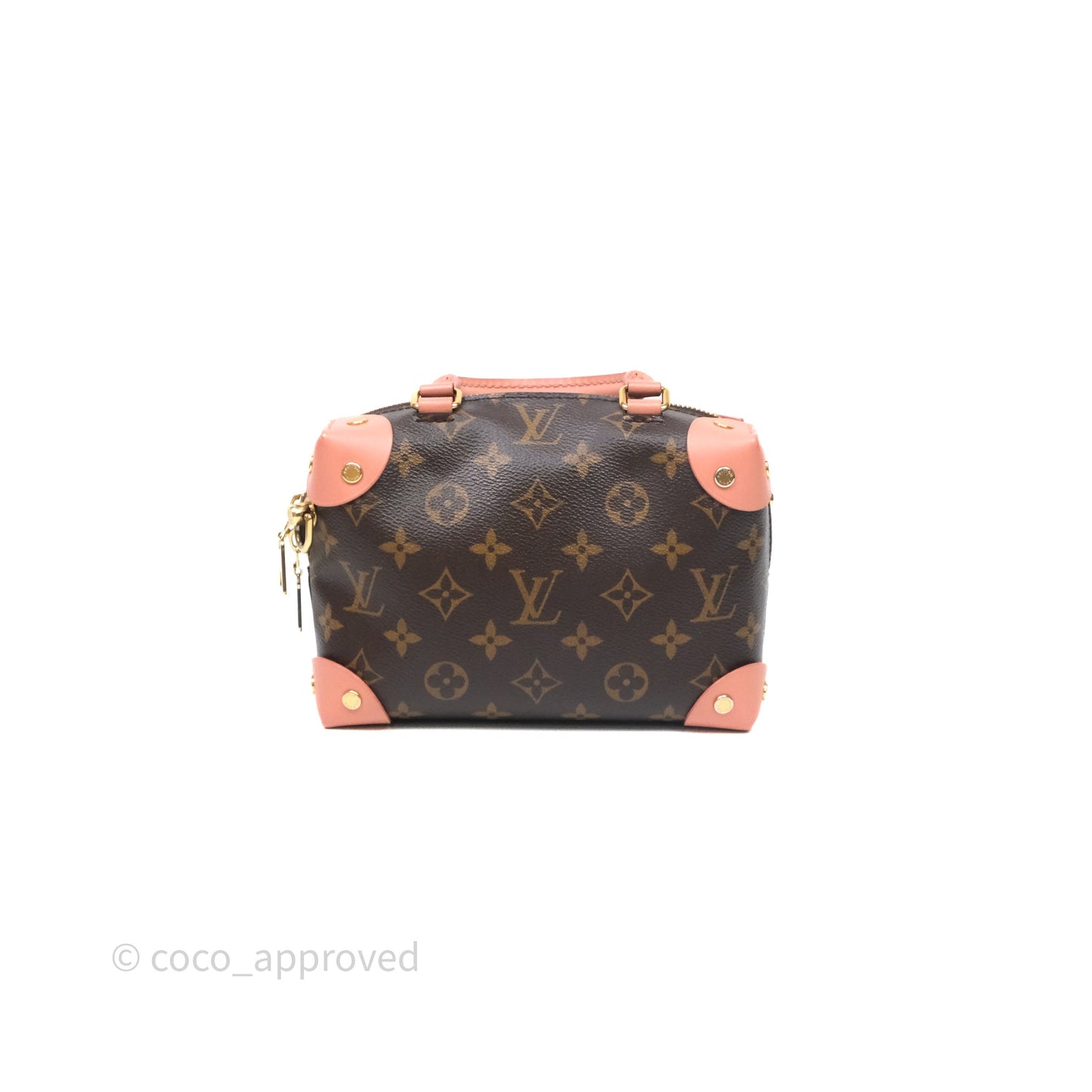 Louis Vuitton Petite Malle Souple Pink Monogram Canvas