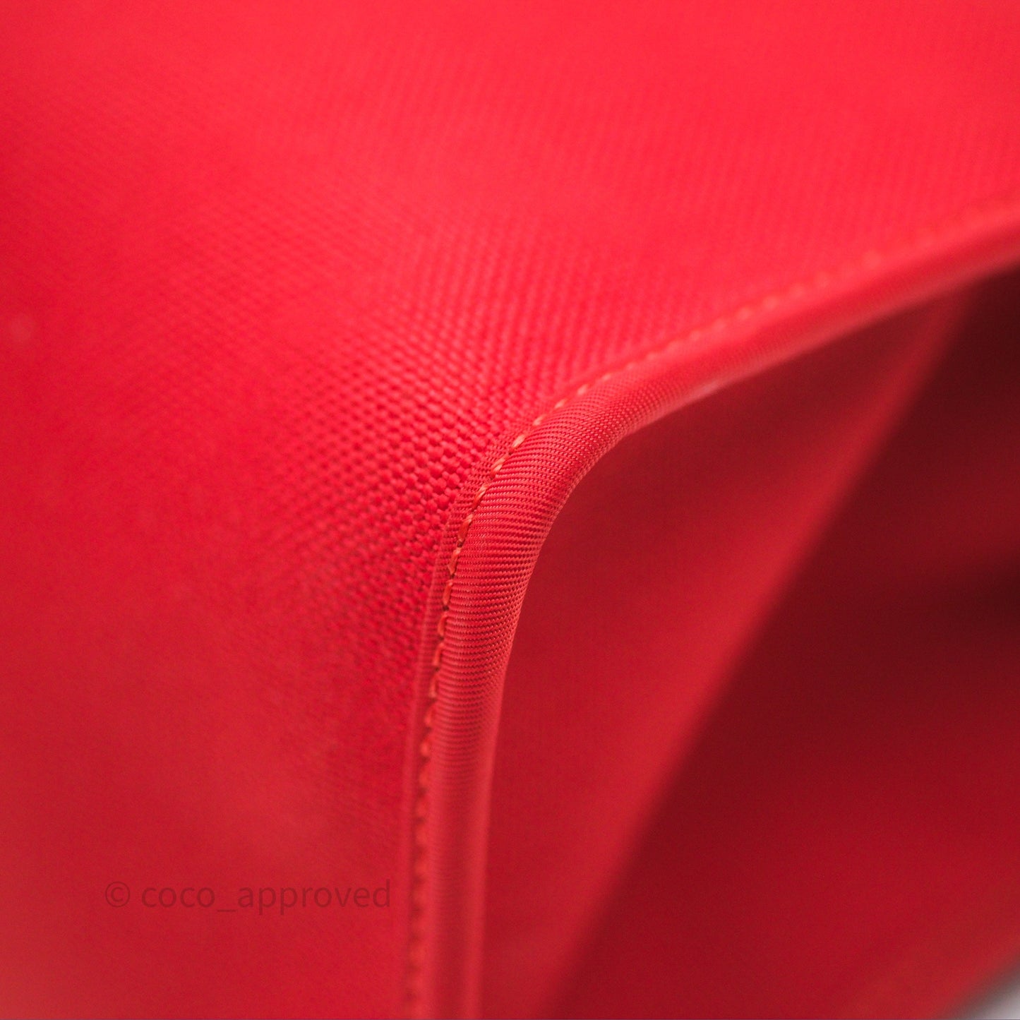 Hermès Herbag Zip 31 Red/Natural Canvas Palladium Hardware