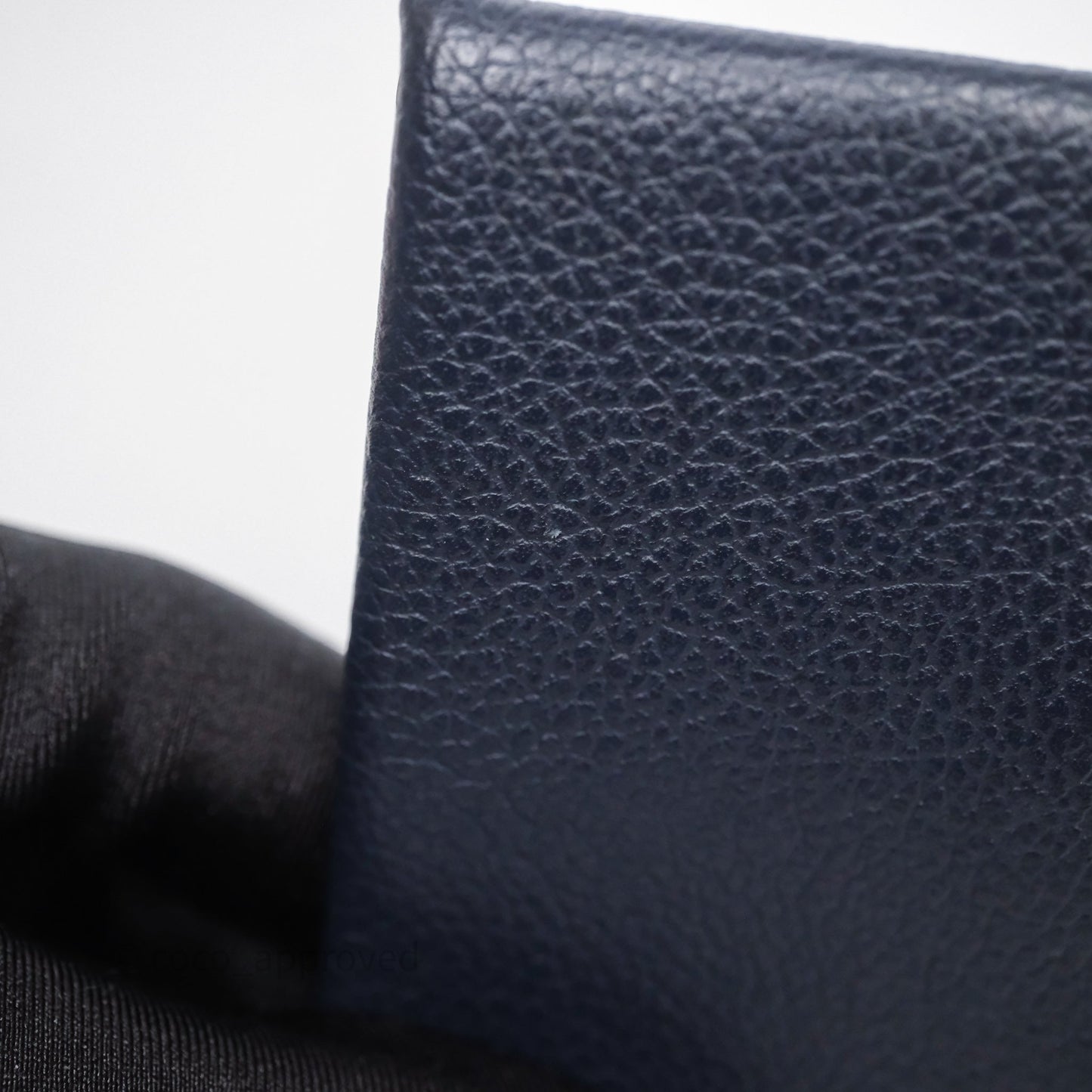 Hermès Bastia Coin Purse Bleu Nuit 2Z/ Caramel 28 Evercolor