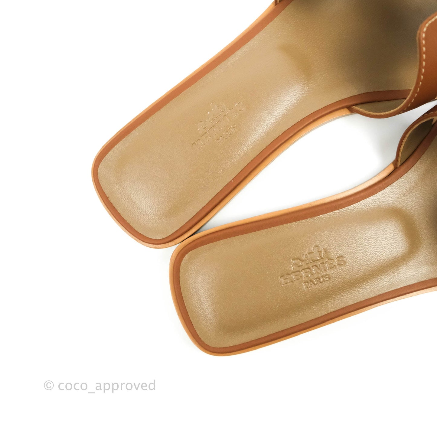 Hermès Oran Sandals in Gold Size 37